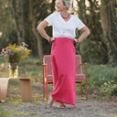 Jupe longue Maya Lin fuchsia | Quintessence