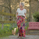 Jupe longue Maya Satin de coton Toscane | Quintessence
