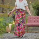 Jupe longue Maya Satin de coton Toscane | Quintessence