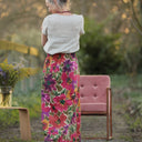 Jupe longue Maya Satin de coton Toscane | Quintessence