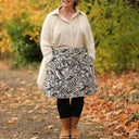 Jupe Maya - Jacquard Feuillage Sépia - Quintessence