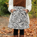 Jupe Maya - Jacquard Feuillage Sépia - Quintessence