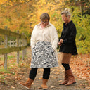 Jupe Maya - Jacquard Feuillage Sépia - Quintessence