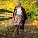 Jupe Maya - Jacquard Fleurs d'automne - Quintessence