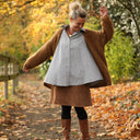 Jupe Maya - velours côtelé camel - Quintessence