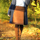 Jupe Maya - velours côtelé camel - Quintessence