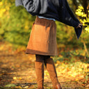 Jupe Maya - velours côtelé camel - Quintessence