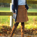 Jupe Maya - velours côtelé camel - Quintessence