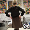 Jupe Maya - velours côtelé chocolat - Quintessence