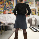 Jupe Maya - velours côtelé colvert - Quintessence