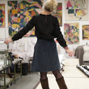 Jupe Maya - velours côtelé colvert - Quintessence