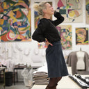 Jupe Maya - velours côtelé colvert - Quintessence