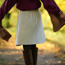 Jupe Maya - velours côtelé ivoire - Quintessence