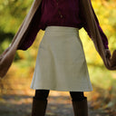 Jupe Maya - velours côtelé ivoire - Quintessence