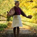 Jupe Maya - velours côtelé ivoire - Quintessence