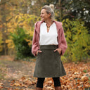 Jupe Maya - velours côtelé kaki - Quintessence