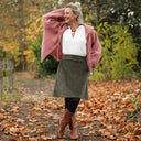 Jupe Maya - velours côtelé kaki - Quintessence