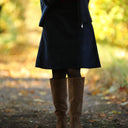 Jupe Maya - velours côtelé marine - Quintessence