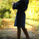 Jupe Maya - velours côtelé marine - Quintessence