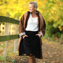 Jupe Maya - velours côtelé noir - Quintessence