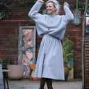 Jupe Othilie - jean gris stone - Quintessence