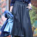 Jupe Othilie - jean noir - Quintessence