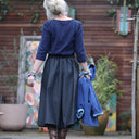 Jupe Othilie - jean noir - Quintessence