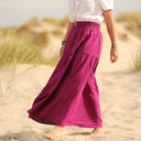 Jupe Sarah - lin bougainvillier - Quintessence