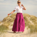 Jupe Sarah - lin bougainvillier - Quintessence