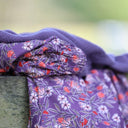 Jupe Tao — Coton Fleurs d'aubergine - Quintessence