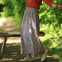 Jupe Tao — Coton jardin corail - Quintessence