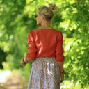 Jupe Tao — Coton jardin corail - Quintessence