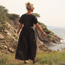 La combi India en jean de coton noir - Quintessence