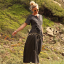 La combi India en jean de coton noir - Quintessence