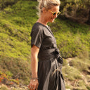 La combi India en jean de coton noir - Quintessence