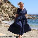 La combi India en lin bleu indigo - Quintessence