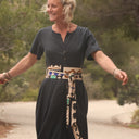 La combi India en sergé de viscose noir - Quintessence