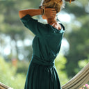 La combi India manches 3/4 en viscose canard - Quintessence