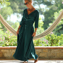 La combi India manches 3/4 en viscose canard - Quintessence