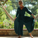 La combi India manches 3/4 en viscose canard - Quintessence