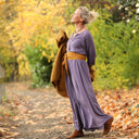 La combi India manches 3/4 en viscose lavande - Quintessence