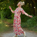 La combi India manches courtes en coton lavé Jardin secret - Quintessence