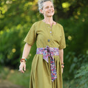 La combi India manches courtes en coton/viscose Kiwi - Quintessence