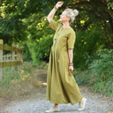 La combi India manches courtes en coton/viscose Kiwi - Quintessence