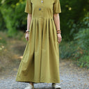 La combi India manches courtes en coton/viscose Kiwi - Quintessence