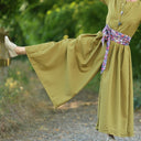 La combi India manches courtes en coton/viscose Kiwi - Quintessence