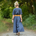 La combi India manches courtes en jean léger bleu - Quintessence