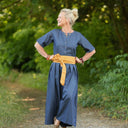 La combi India manches courtes en jean léger bleu - Quintessence