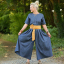 La combi India manches courtes en jean léger bleu - Quintessence