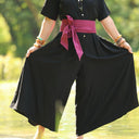 La combi India manches courtes en viscose noire - Quintessence